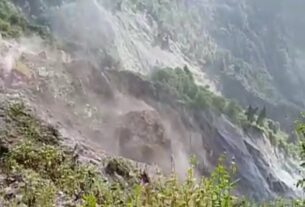 Massive landslide in Nainital