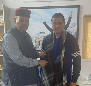 Ganesh Joshi Meets MP Anil Baluni