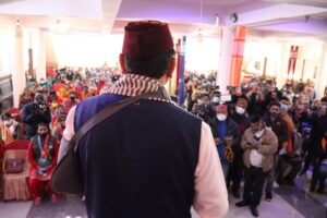 CM Dhami In Pauri For Election 2022