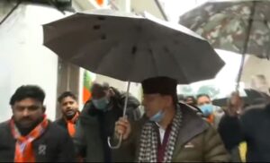CM Dhami Door To Door Campaign