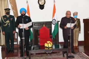 Oath Of Protem Speaker To Bhagat