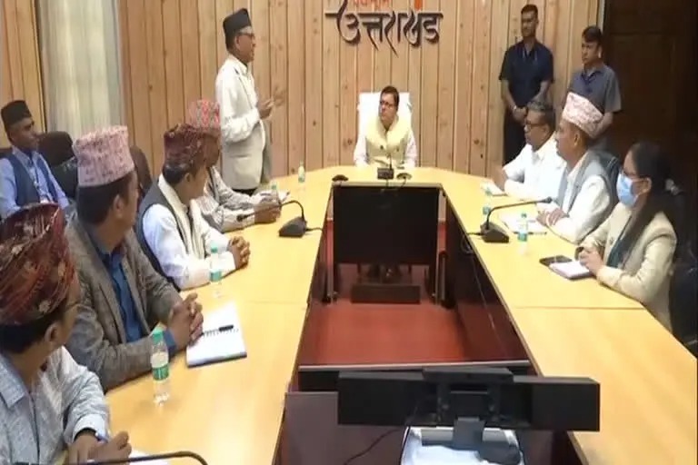 Nepali Delegation Meet CM Dhami