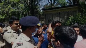 Unemployed Union March On CM House