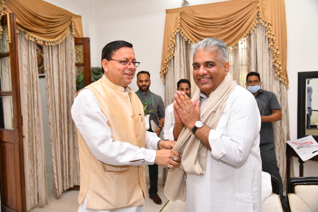 CM Dhami Met Union Minister
