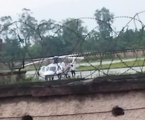 Emergency landing of CM's Helicopter