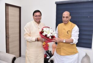 CM Dhami Meets Union Ministers