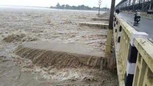 Water Level Increased In Kosi Barrage
