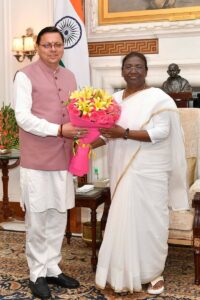 CM Dhami Meets President Murmu