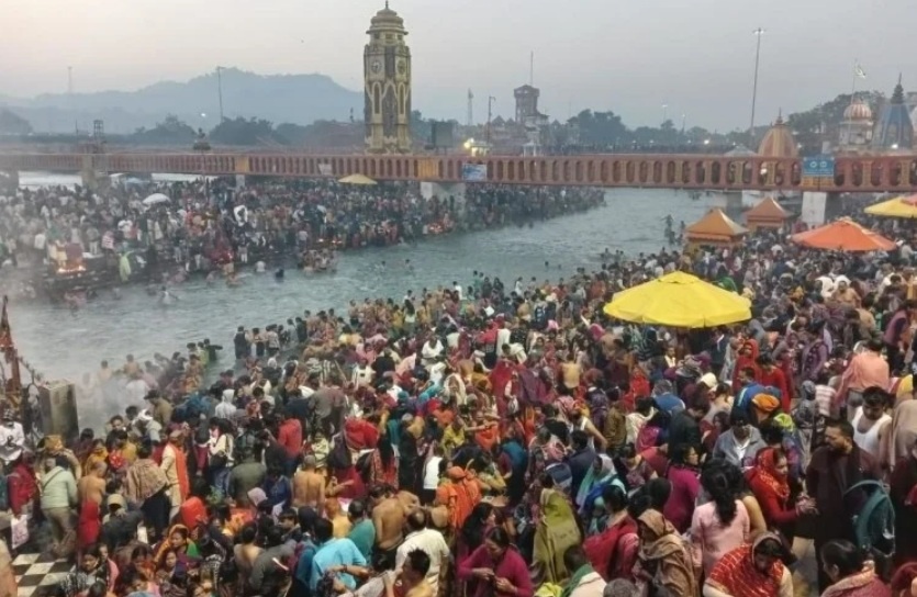Ganga Snan In Haridwar