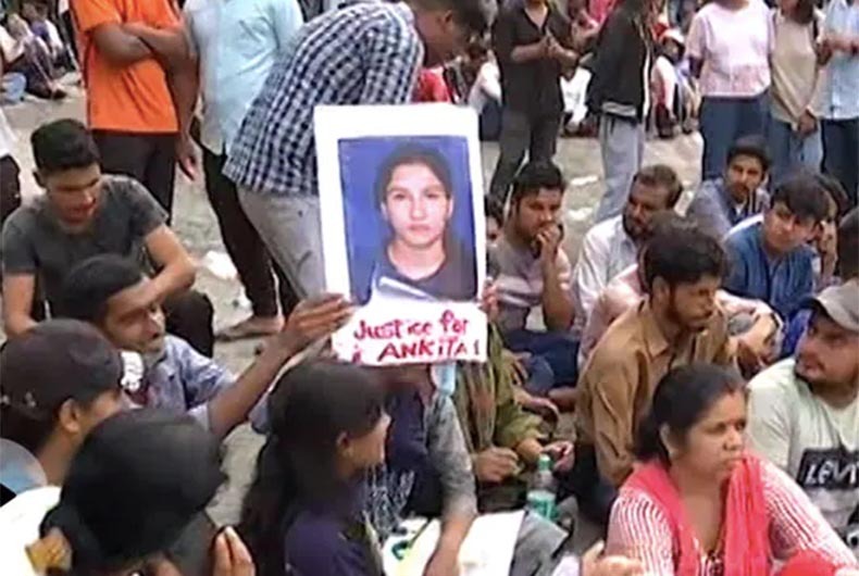 Ankita Murder Case Congress Protest