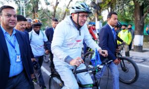 Cm Dhami Inaugurates Cycle Rally 
