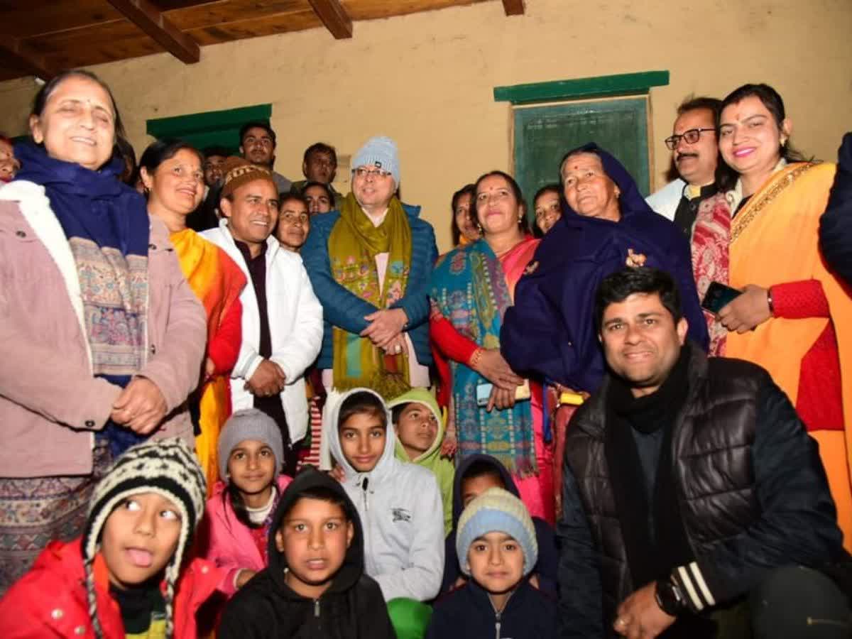 Cm Dhami In Pauri Home Stay