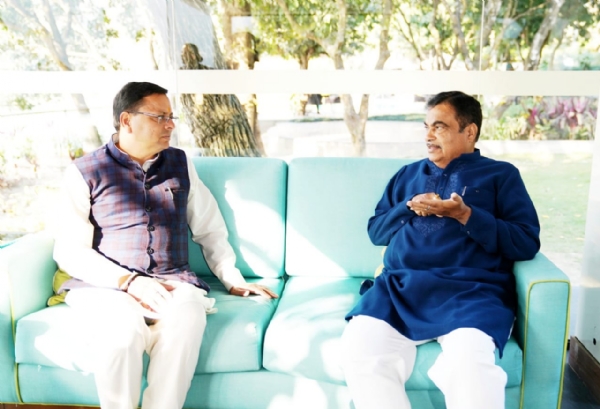 CM Dhami Meet Nitin Gadkari