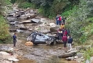 Car Fell In Kosi River