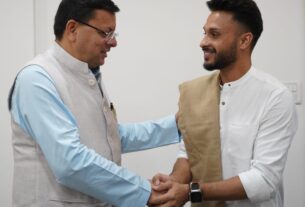 Cricketer Akash Madhwal Met With CM Dhami